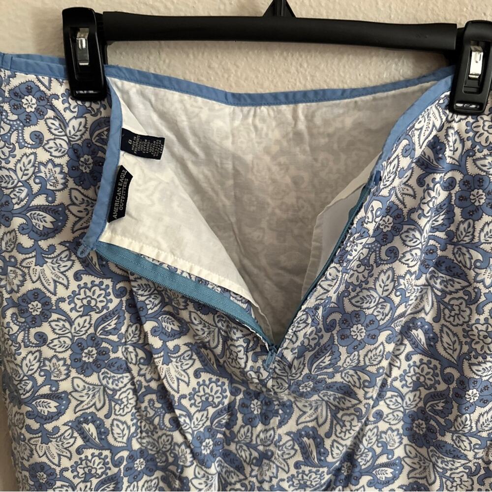 American Eagle Vintage Paisley Mini Skirt 8 - Picture 3 of 6